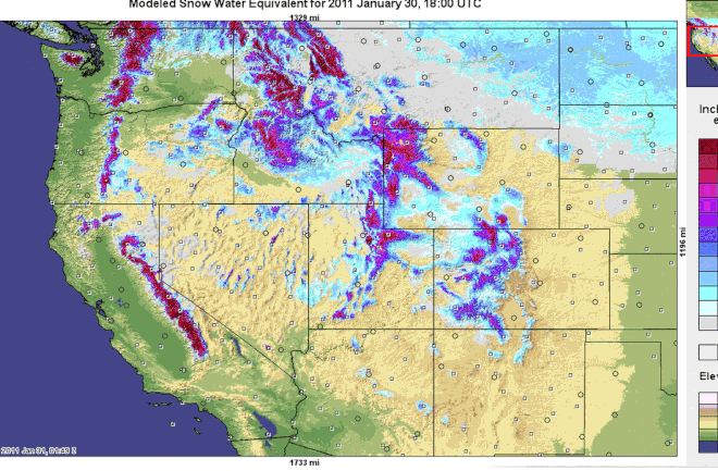 Halfway Through Season Snowpack In U S West Thins Discover Magazine California Snowpack Map 2022