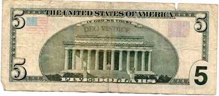 five dollar bill confederate