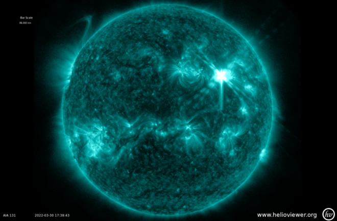 Solar Flare on March 30, 2022
