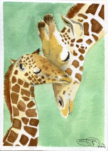 The Watercolor Giraffes | Discover Magazine