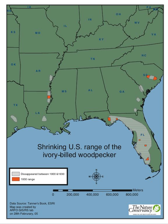 downy woodpecker range map