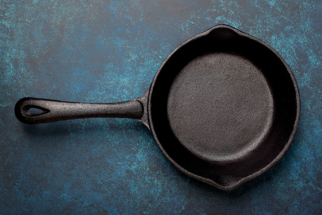 cast iron pan - shutterstock 630689069