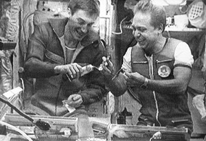 Krikalev and Volkov