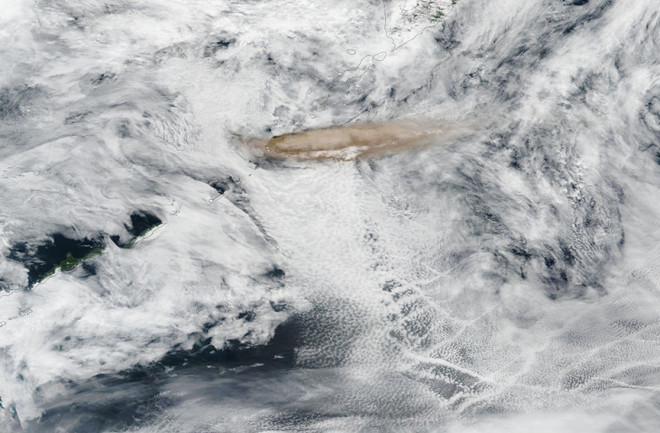 Raikoke plume, June 2019 - NASA