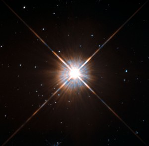 Proxima Centauri is our closest star at just over four light years from Earth. (Credit: ESA/Hubble & NASA)