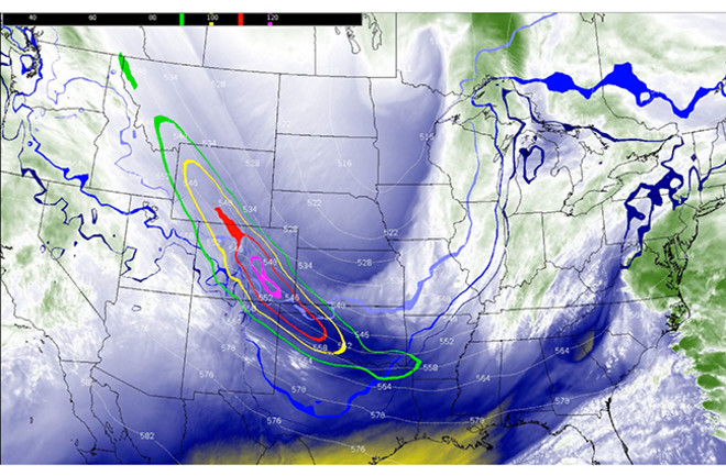 Arctic Outbreak Seen From Space