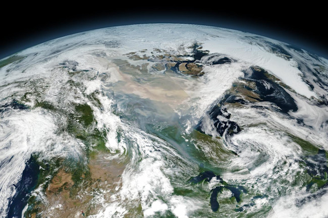 Wildfire Smoke over Canada - NASA