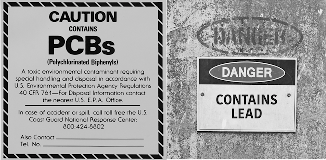 Lead and PCB warnings