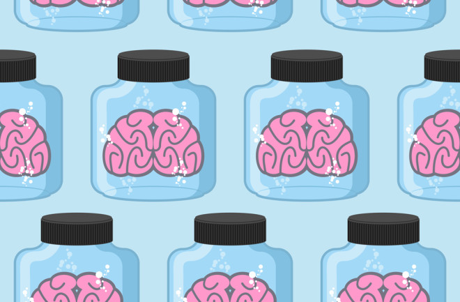 Brains in Jars Pattern - Shutterstock