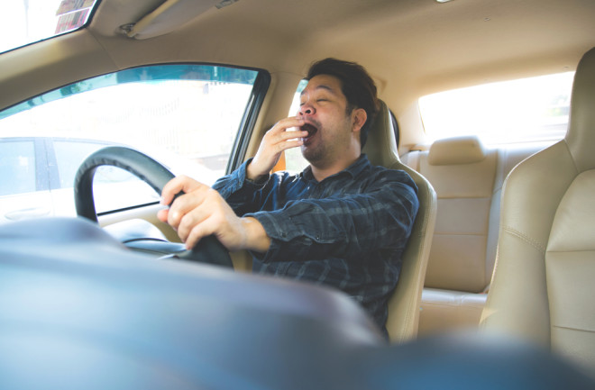 Yawn Tired Driving - Shutterstock