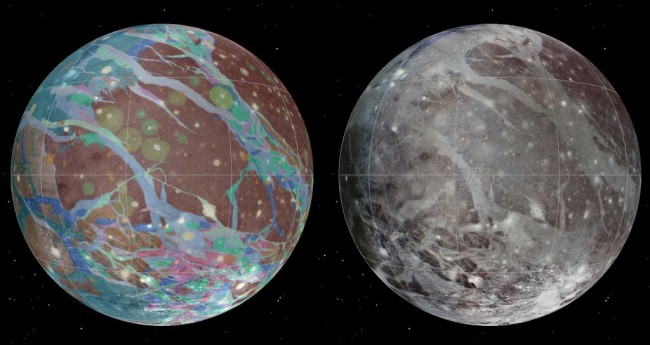 Solar Systems Biggest Moon Ganymede Mapped Video