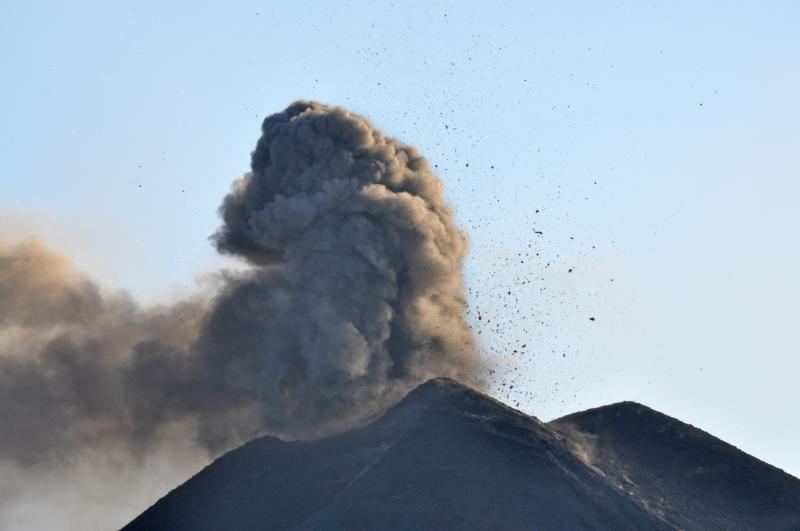 Lava bombs and ash from the 2013 eruption of Veniaminof. AVO/USGS.