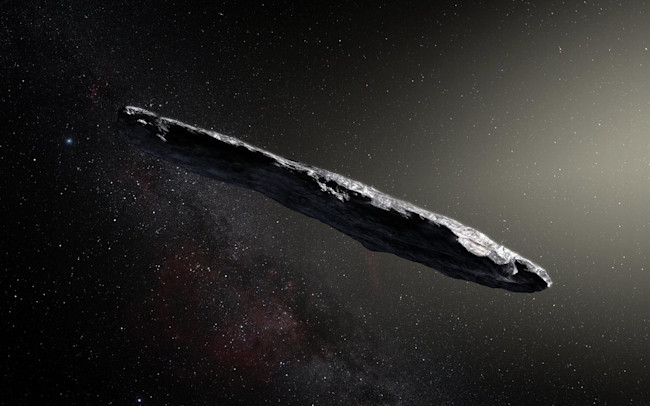 This widely reproduced illustration of 'Oumuamua is a huge artistic extrapolation from meager observational data. (Credit: ESO/M. Kornmesser)