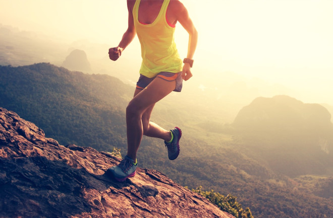 Athlete Extreme Runner on Mountain - Shutterstock