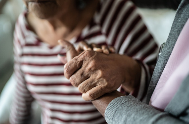 Dementia patient showing cognitive decline