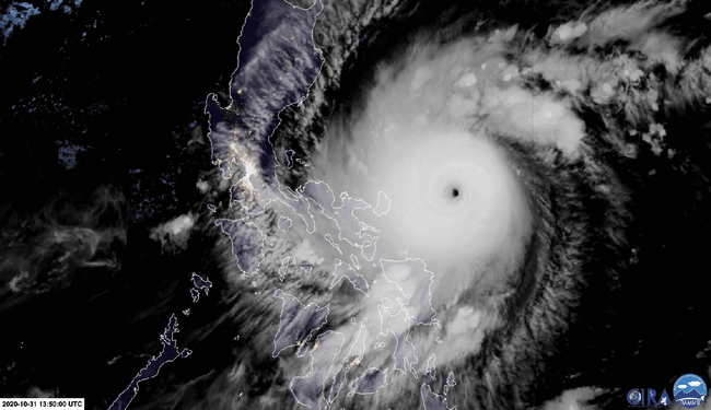 Super Typhoon Goni Geocolor Animation