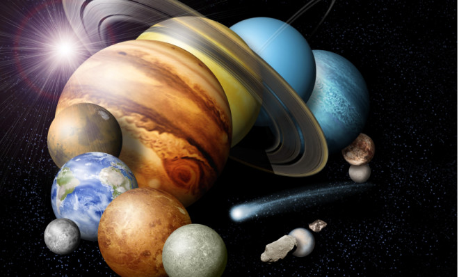 planets superimposed on each other