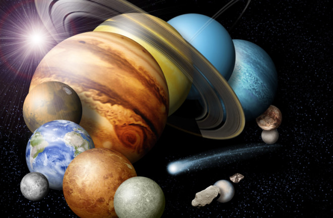 planets superimposed on each other