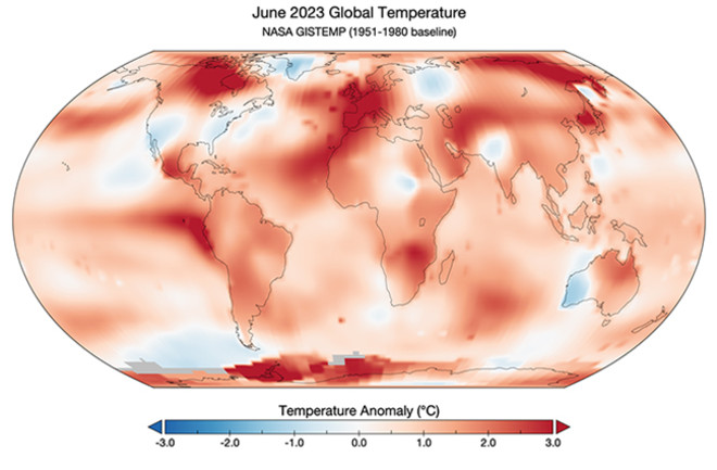 Global Temperature Anomalies in June