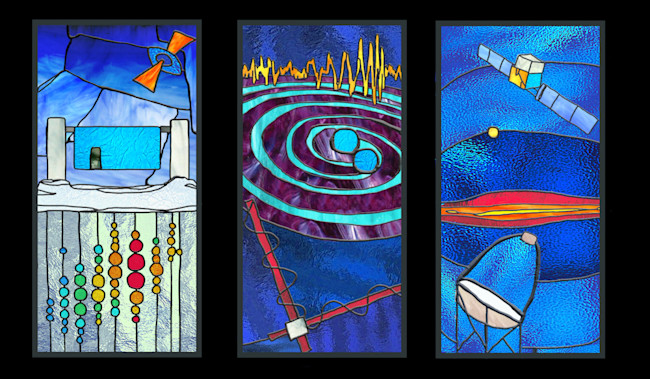 Multi-messenger astronomy — using observations of neutrinos and gravitational waves as well as light — is opening new windows to understanding our universe. (Credit: IceCube Collaboration)