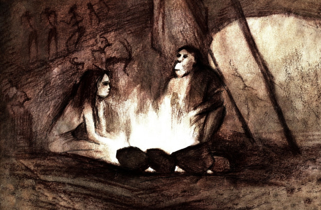 Neanderthals Cave Men - Shutterstock