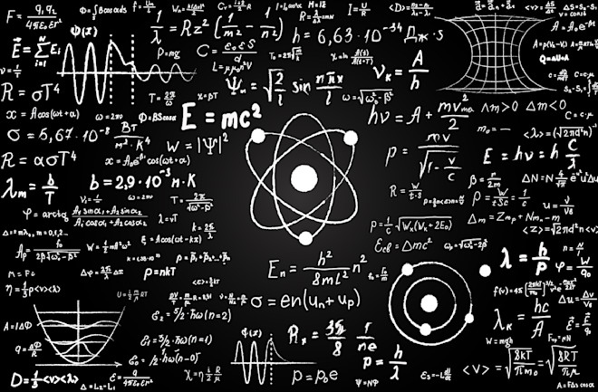 scientific formulas on a chalkboard - shutterstock 1698478423