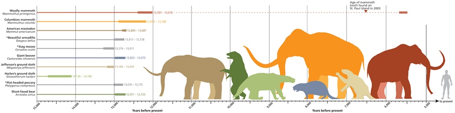 Extinct animal chart