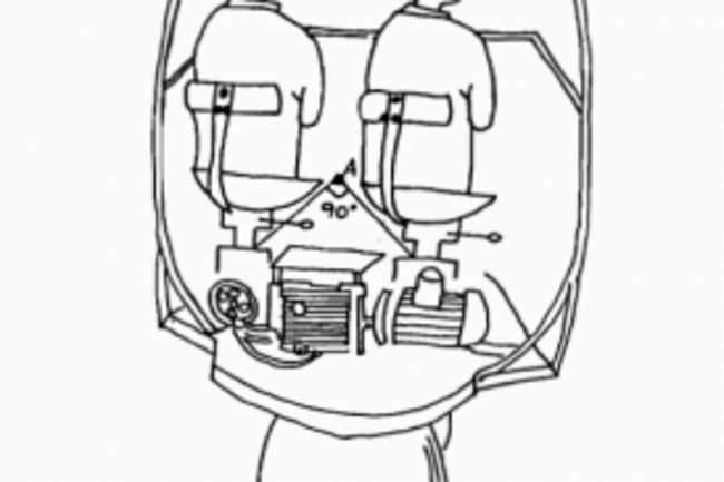 The head-yoking and the two-seat rotating devic