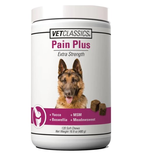 Temporary pain clearance relief for dogs