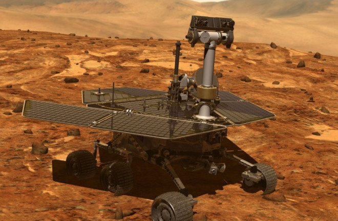 A new effort to restore contact with the Mars rover Opportunity addresses low-probability scenarios that could be keeping the rover from communicating with Earth. Credit: NASA/JPL illustration 