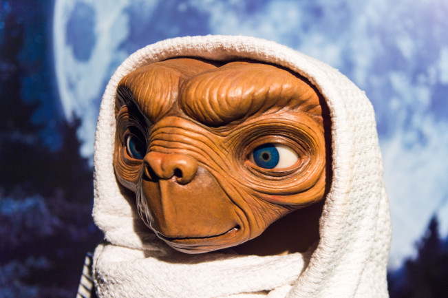 E.T. in the Madame Tussaud wax museum, NYC.