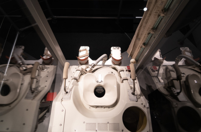 Toilet Space Shuttle Endeavour - shutterstock 1497521432