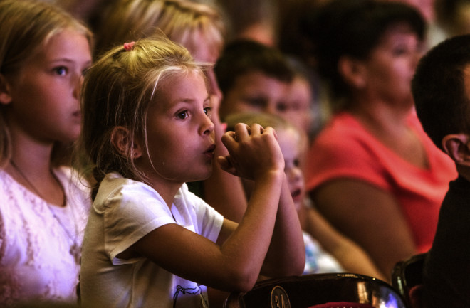 Watching a children's play