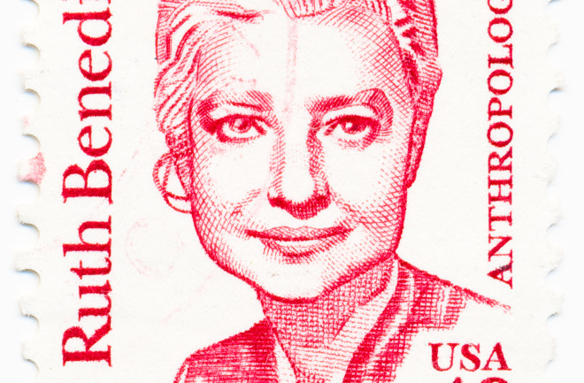 USA - CIRCA 1995: A stamp printed in USA shows portrait of Ruth Benedict, anthropologist