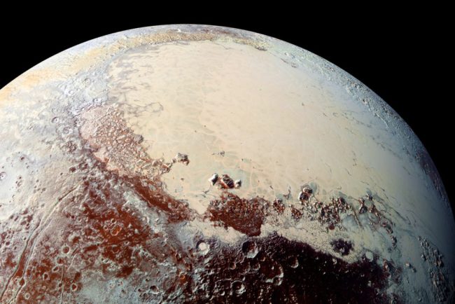 Plutão via Novos Horizontes - NASA