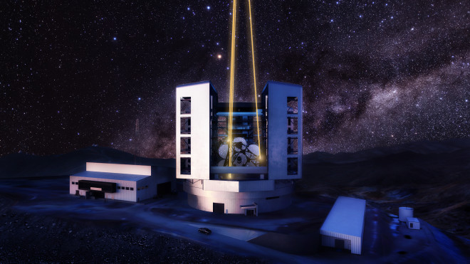 Telescope-Exterior-Rendering-with-Lasers