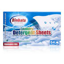 Binbata Laundry Detergent Sheets, 200 Loads Hypoallergenic Eco-Friendly