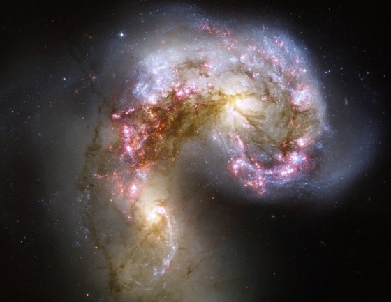 Colliding galaxies NGC 4038 and 4039 - NASA/ESA
