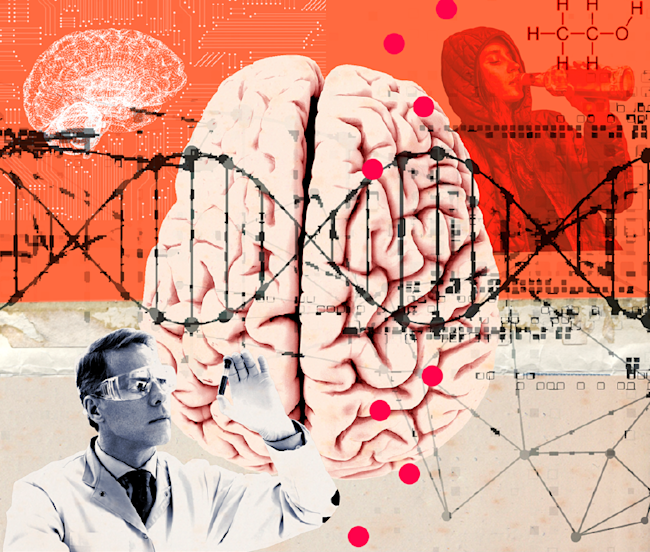 Brain Addiction Art - Sarah Hanson/Discover