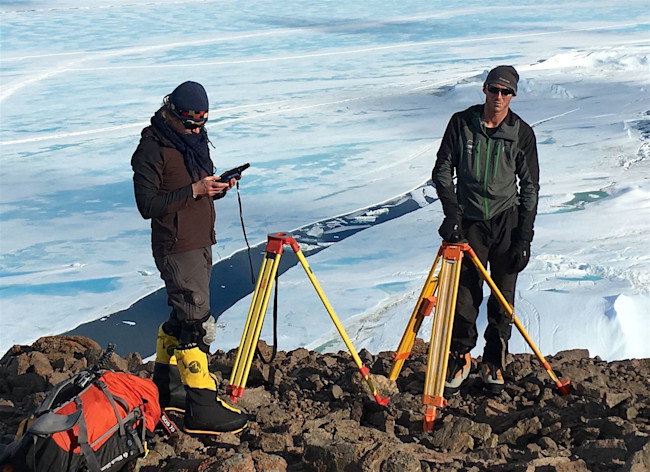 Researchers at Scar Inlet Ice Shelf - U Alaska