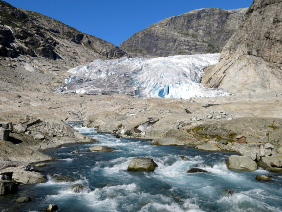 Melting glacier