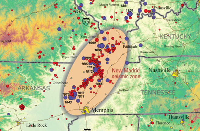 Big Idea A Shock To The Heartland Discover Magazine : New Madrid Map After Earthquake 2022