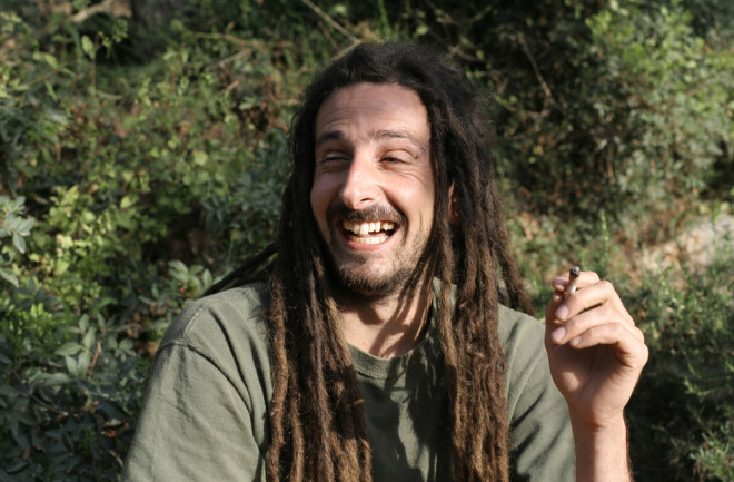 High Drugs Smoking Hippy - Shutterstock