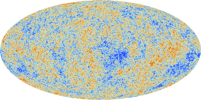 The cosmic microwave background is the biggest thing we can observe in the universe. Or is it the smallest? (Credit: ESA/Planck)