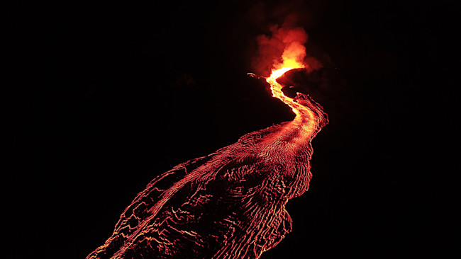 Lava erupting from Fissure 8