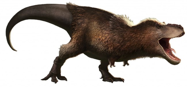 Tyrannosaurus rex avec des plumes - Wikimedia Commons