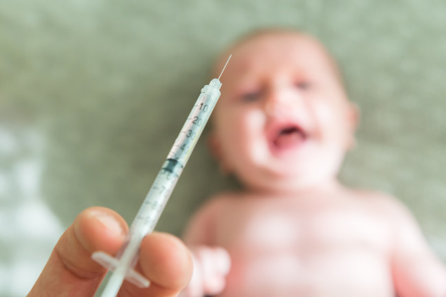 baby vaccine close up - Shutterstock
