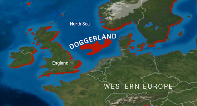 Doggerland Map - Deep Time Maps Mackey Discover