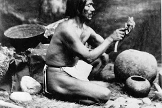 Rafael, a Chumash who shared Californian Native American cultural knowledge with anthropologists in the 1800s. (Credit: Leon de Cessac)