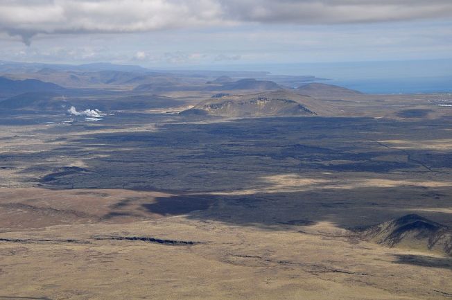A view of the Reykjanes Peninsula